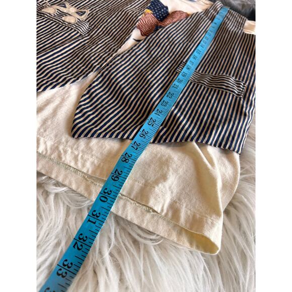 Vintage Hanes Beefy Patriotic Print Patchwork Reversible Shirt Vest Set L/M cat - Picture 16 of 16